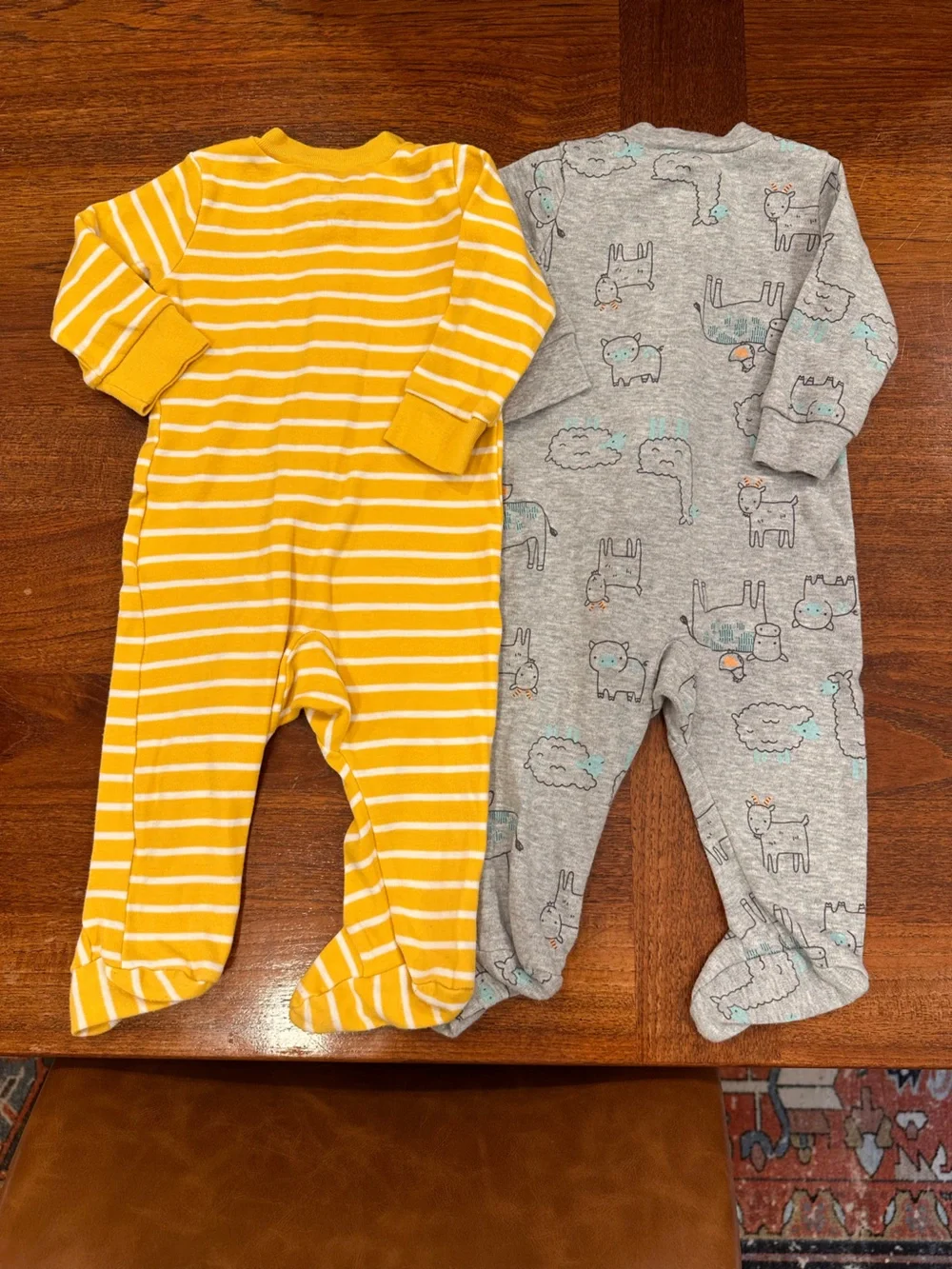 EUC/New Set of 4 Baby Boy Footies, 3-6 Months